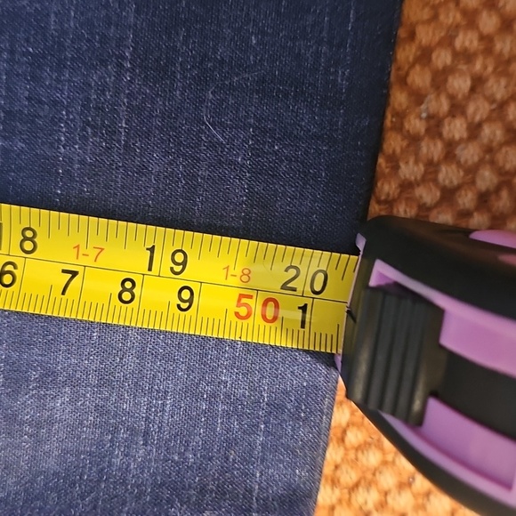 ANTONIO MELANI Dark Blue Pencil Skirt w/Faux Pockets, Linen Blend, Size 0 - Picture 6 of 11